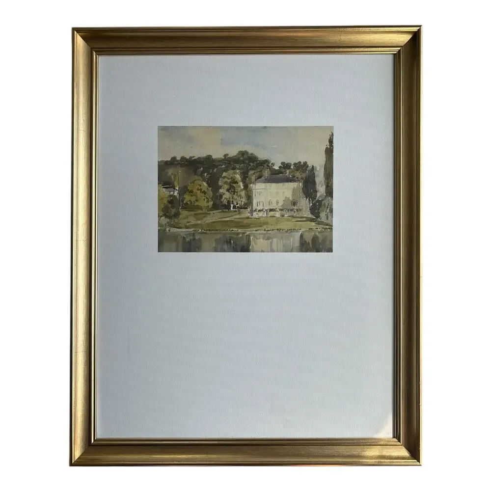 Petal Lane Home Framed Magnet Board w/ Gold Magnets 16x20 Landscape Art Print